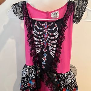 Kids Halloween skeleton dress